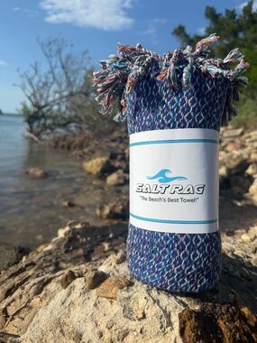 The Ahi Rag — Blue Salt Rag™ Sand-Resistant Turkish Beach Towel